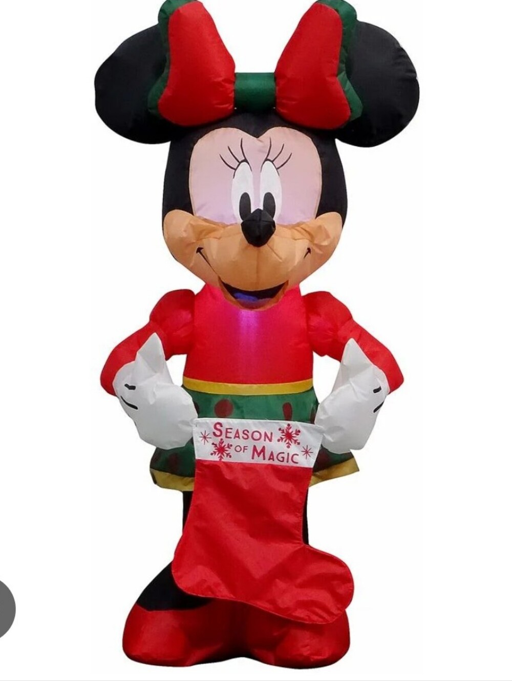 Disney Minnie Mouse Holiday Blow Up Lighted Decoration